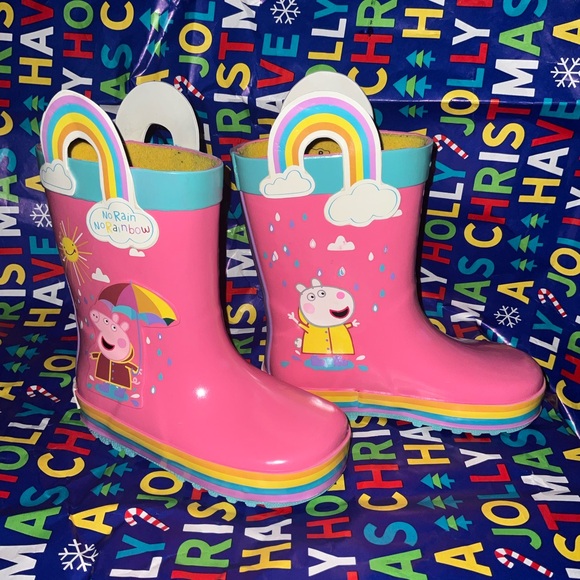 Peppa Pig Hasbra rain winter boots, size 7-8 - Picture 5 of 6